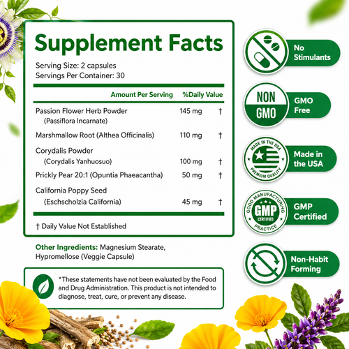 NerveCalm Natural Nerve Support Supplement